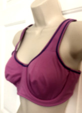 New 36C WACOAL 855170 Purple Lilac Blue High Impact SPORT BRA Underwired M L