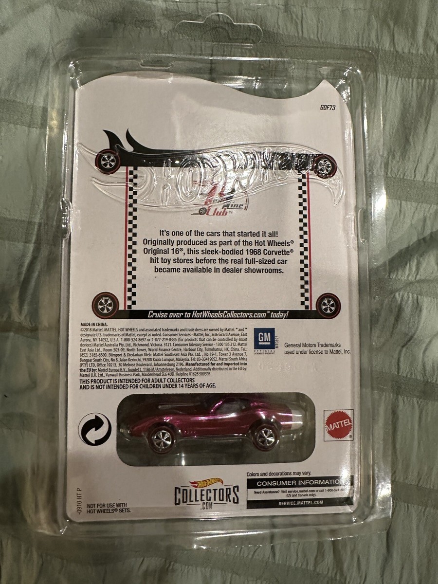 2019 Hot Wheels RLC Exclusive 1968 Custom Corvette Spectraflame