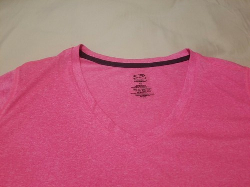 T-shirt donna Champion rosa caldo collo a V taglia XL - Foto 2 di 4