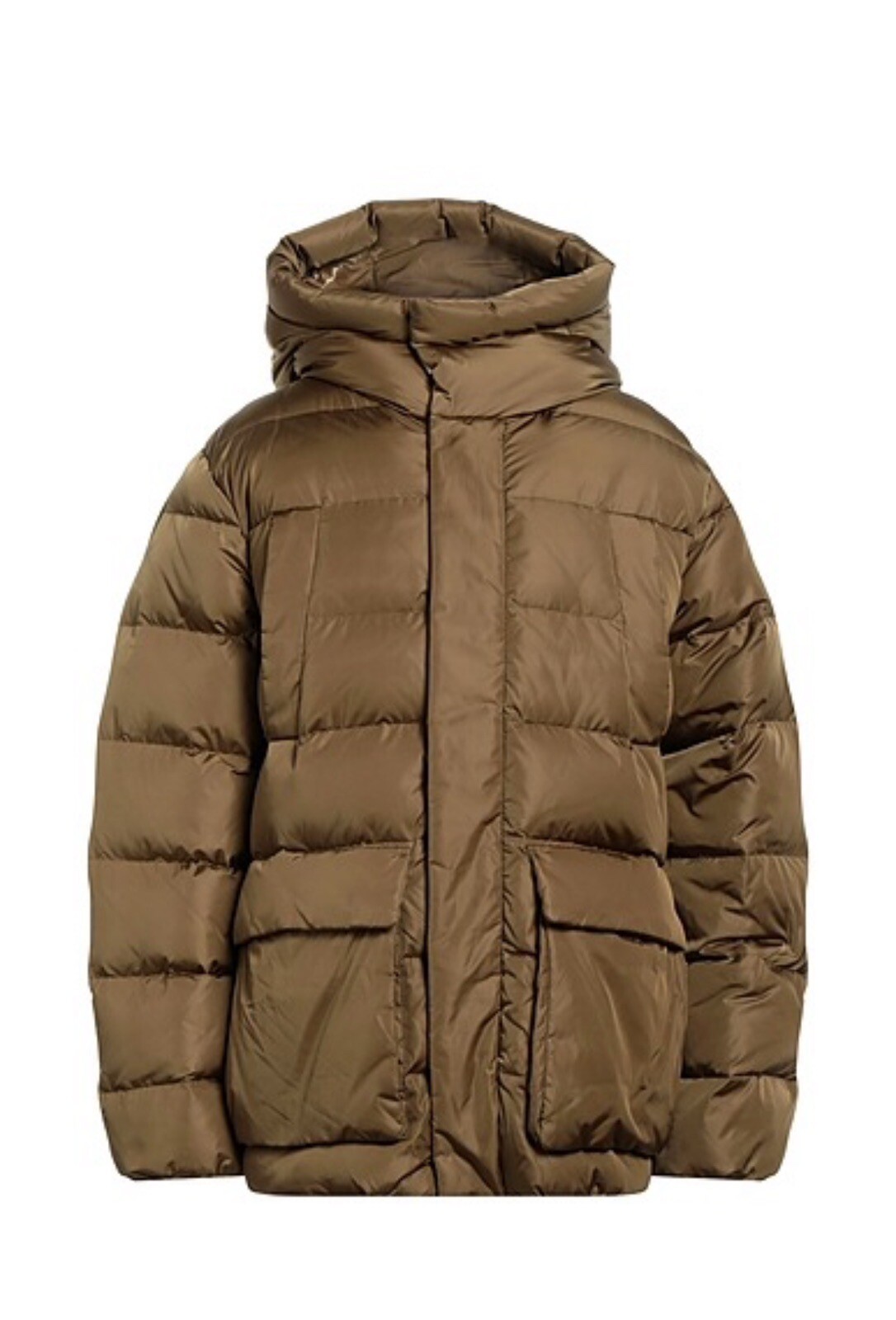DUVETICA Bixio Down Jacket Puffer Men’s Hooded Winter Coat Green Khaki Size XL image 3