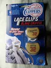 2012 Blake Griffin Los Angeles Clippers #32 Shoe Lace Clips NBA NOS Retired