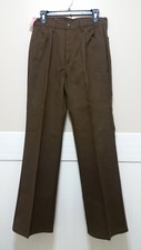 NWT Vtg LEVI  S FOR GALS Sta-Prest Pants Womens 16 Brown Slacks Big E Deadstock