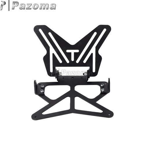Motorcycle Number Plate Hanger Bracket Slide In License Plate Mounts Universal - Picture 8 of 10