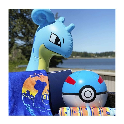 Lapras Pokemon Center Sonnenuntergang aufblasbarer Poolschwimmer - Neu im Karton - Bild 7 von 7