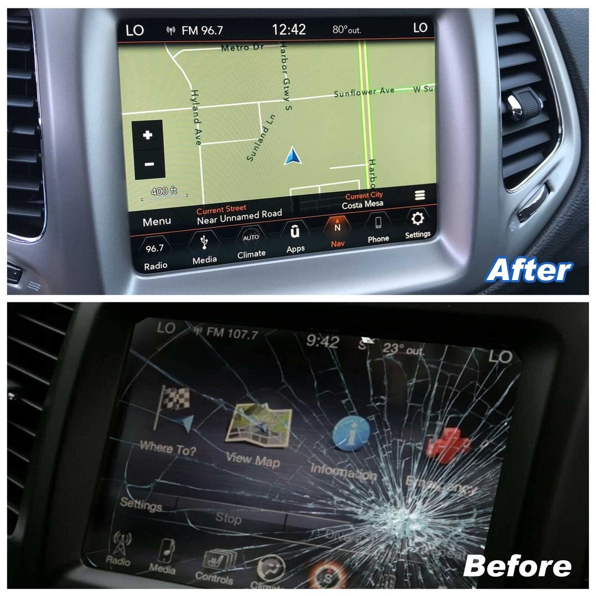 For 18-22 Jeep Grand Cherokee 8.4 Uconnect LCD Touch-Screen Radio Navigation - Foto 10