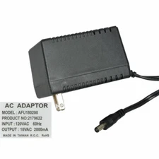 18VAC 2A AC-to-AC Wall Adapter Power Supply 2.1mm Plug
