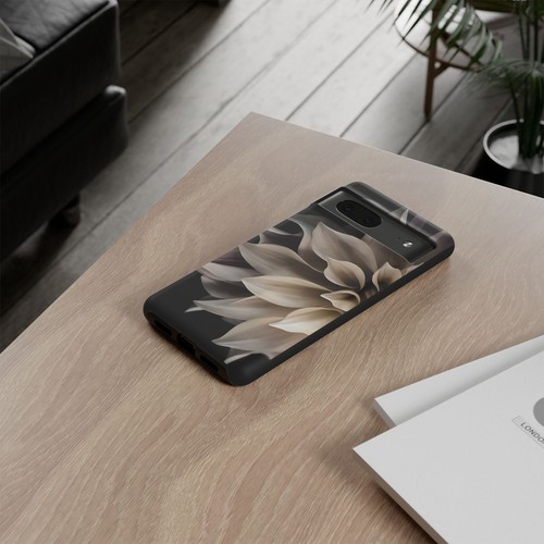 Tough Case For iPhone, Samsung Galaxy, Pixel, Cream Dahlia Flower Print - 第 136/223 張圖片