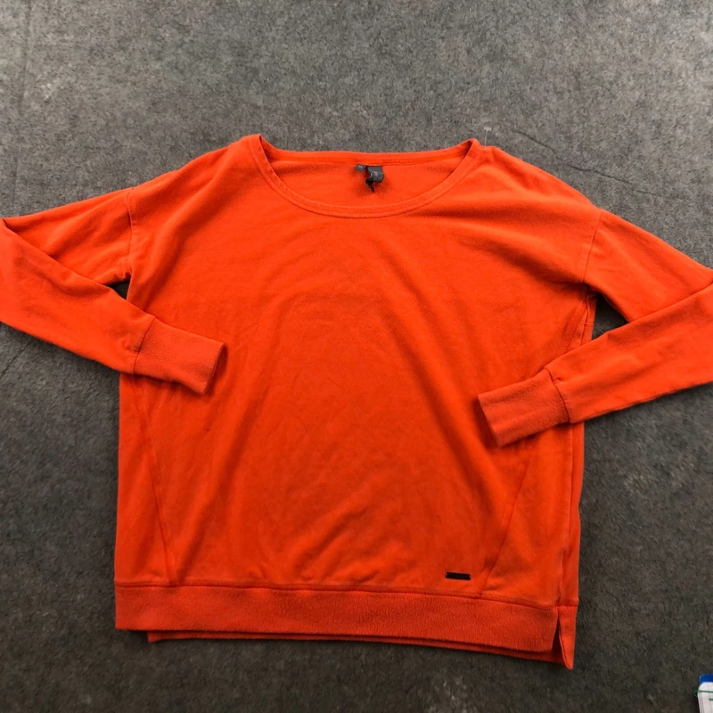sweaty-betty pullover crew neck preppy gym sweatshirt