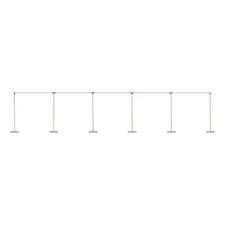 118 In. X 590 In. Silver Metal Wedding Arch Backdrop Stand Pipe Arbor