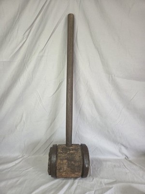 Antique Carnival ''High Striker'' Mallet With Iron Bands