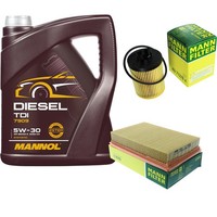 Inspektionspaket 5L Mannol Diesel TDI 5W-30 FüR Opel Agila (A) 1.2 16V 1.0 12V