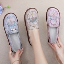 New Fashionable Embroidered Shoes Comfortable Anti slip Ethnic Embroidery