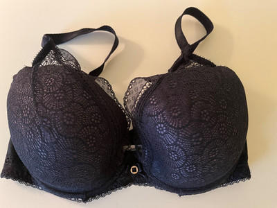 CHANTELLE Designed by CL Underwire Lacey Bra, Black