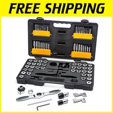 77-Piece SAE/Metric Ratcheting Tap and Die Set