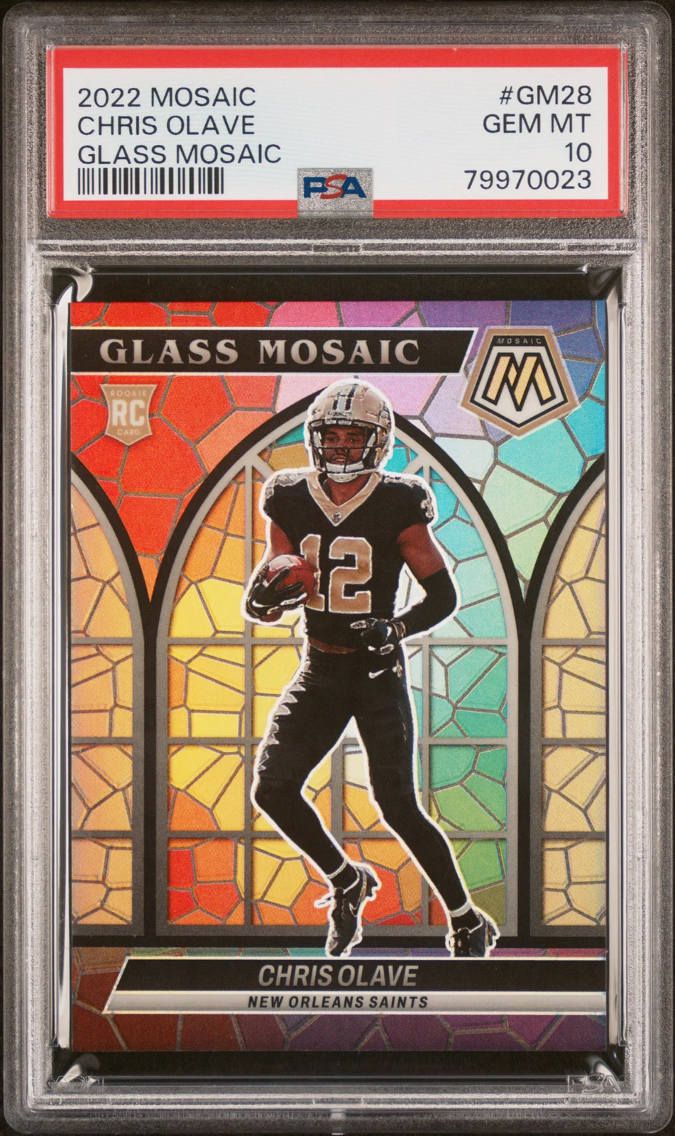 Chris Olave Panini Mosaic Glass Mosaic #GM28 Base