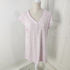 Eileen West Nightgown XL Pink Floral Prairie Grandmacore Cottage Tradwife