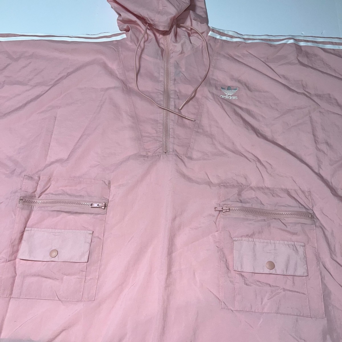 Adidas Originals x J KOO Women's Oversized Trefoil Poncho Rain