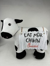Chick-fil-A Cow Plush Large Jumbo 13  x 13" Stuffed Animal Eat Mor Chikin Sign