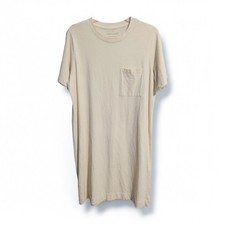 Everlane The Weekend Tee Dress in Yellow 100% Cotton Size M