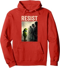 Retro Vintage Resist Frog Portland Frog Protest Unisex Hooded Sweatshirt