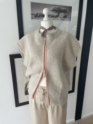ABSOLUT CASHMERE   edle STRICKWESTE Gr M/L (wie 40/42) BEIGE Neu!