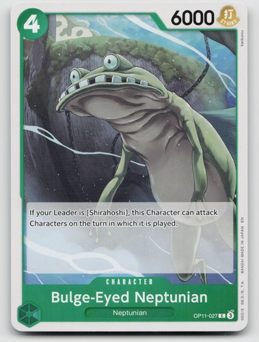 Bulge-Eyed Neptunian OP11-027 Common A Fist of Divine Speed One Piece TCG