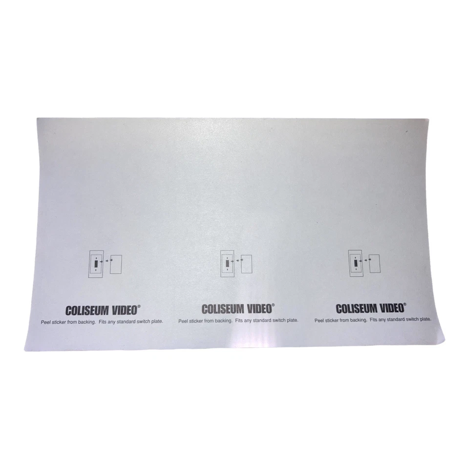 世界自然基金会纪念品体育馆视频灯开关贴纸剃刀肖恩承销商(全新) — 第 2/2 张图片