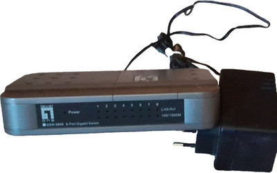 LevelOne GSW-0806 8-Port Gigabit Ethernet Switch, RJ-45, Stand-Alone
