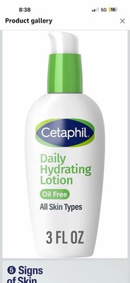 Cetaphil Daily Hydrating Face Lotion 3oz Each Hyaluronic Acid New Sealed