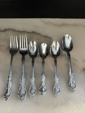 Reed & Barton Select Stainless Flatware Forks Spoons- 6 Piece Set