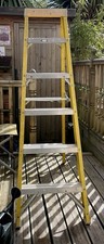Trade Fibreglass Ladder EN131 150kg 1.77m – Non-Conductive
