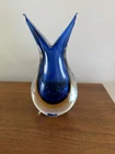 Murano Sommerso Swallowtail  Vase