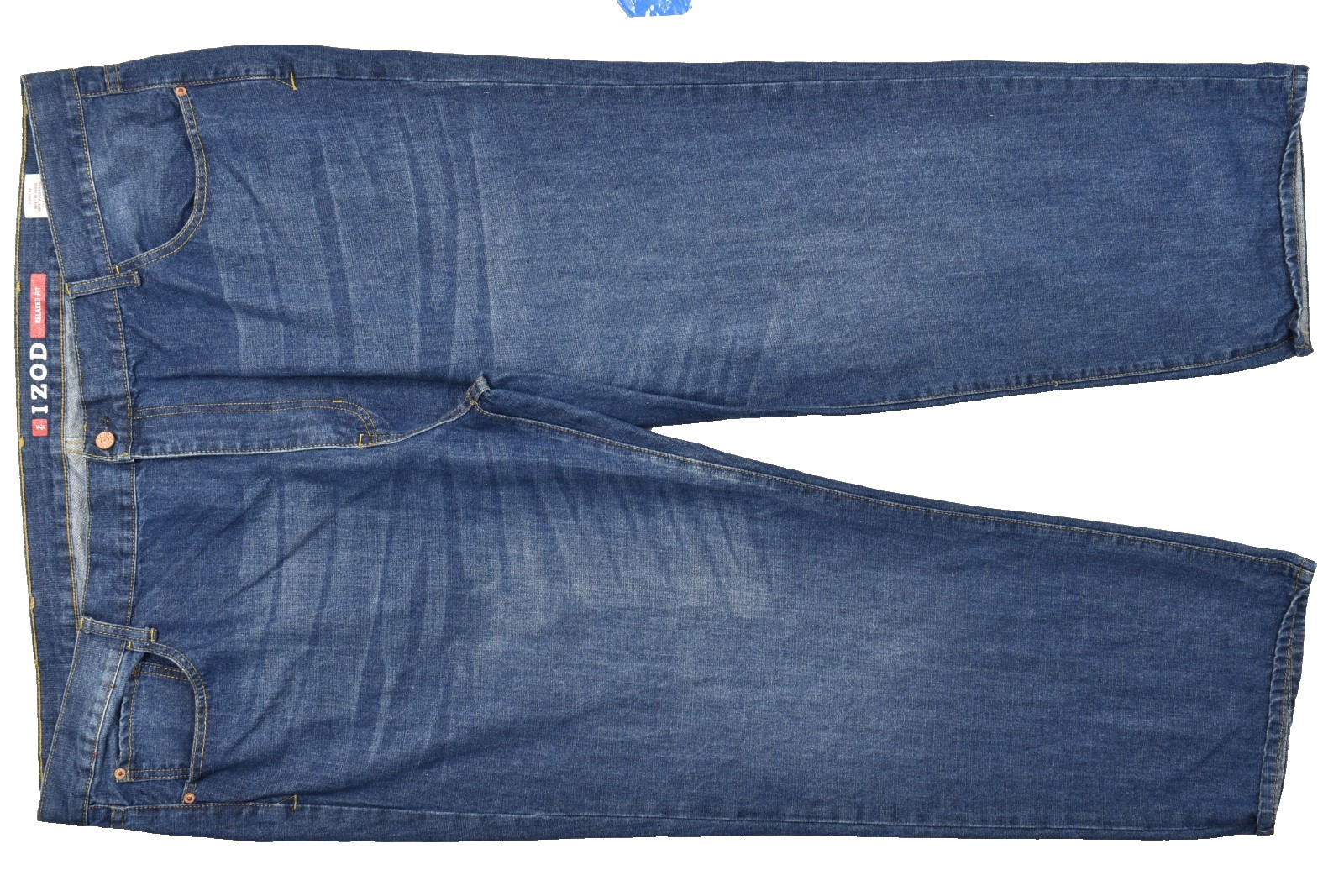 's Relaxed Fit Jeans Blue Denim Big Size 52x32 Cotton Blend