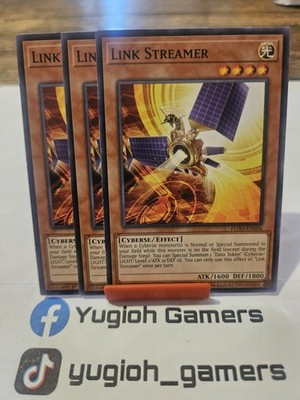 Yu-Gi-Oh Link Streamer  X3 FLOD  1st Edition Common Light Played 