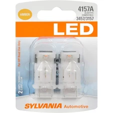 SYLVANIA 4157A LED Amber Mini Bulbs – Parking & Turn Signal Lights (2 Pack)