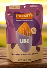 Pocket's UBE Oat Milk Chocolate Coated Almonds Made with Real Ube * BB 10/2026 *