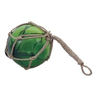 Fischerkugel Aus Glas/Tauwerk 10 X 20 Cm GrüN Sea-Club