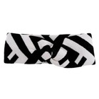 RARE! Authentic Fendi FF Zucca Wool Headband O/S Black/White — photo 2