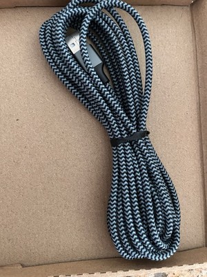 Universal Apple MFi Certified Nylon Braided Cables for iPhone 9FT Blue Sturdy!
