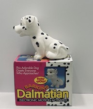 Vintage Plastic Barking Dalmatian with Motion Detector and Mini Speaker Working