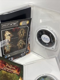 PSP 3001E Black Console - Sony PlayStation Portable + 6 games & Case, Tested. A+