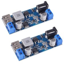 2 PCS Buck Converter Module 12V To 5V 5A USB Voltage Regulator DC 9V36V