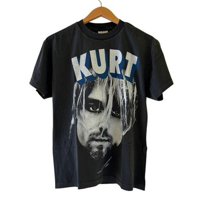VTG Kurt Cobain Band Shirt Tee Nirvana Single Stitch REPRINT Size