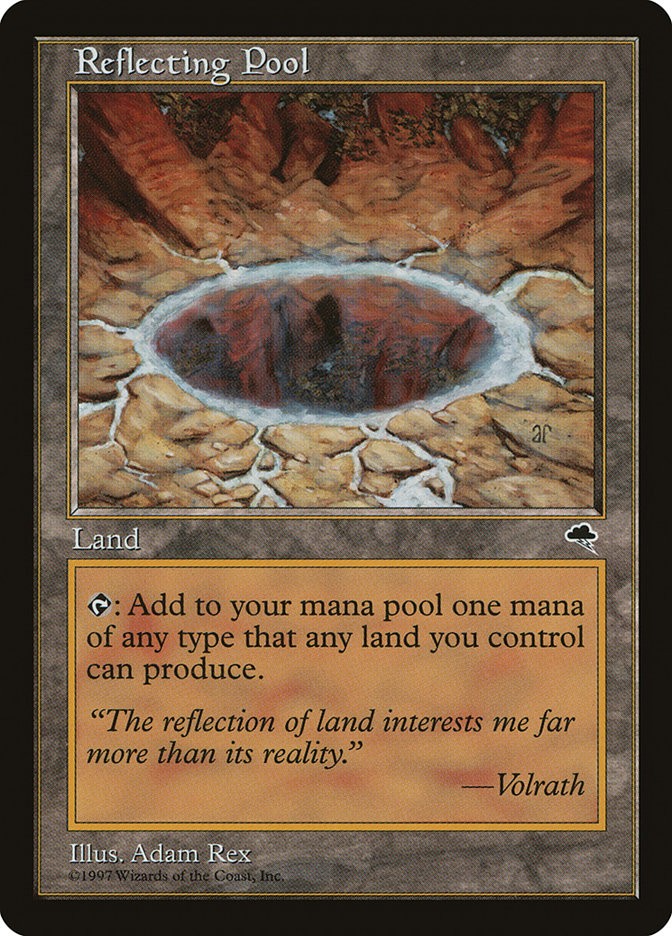 MTG Magic the Gathering Reflecting Pool (322/350) Tempest MP