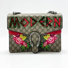 Gucci - GG Supreme Monogram (Schnalle defekt) bestickte mittelgroße Dionysus