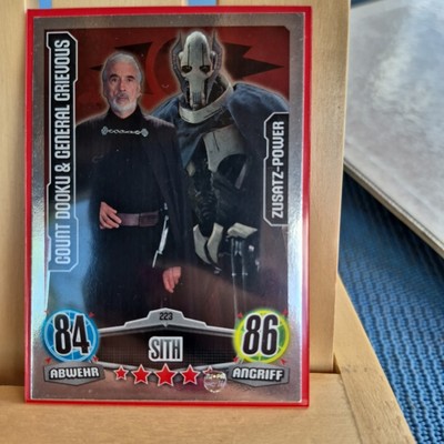 Star Wars Force Attax Movie Serie 1 - Count Dooku & General Grievous 223