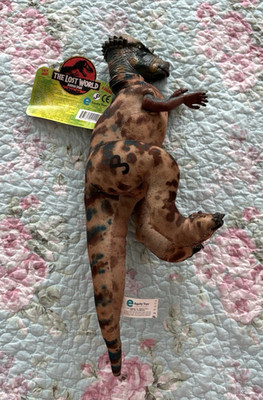 The Lost World Jurassic Park Plush T-Rex Vinyl Head Equity 1997 New with Tag