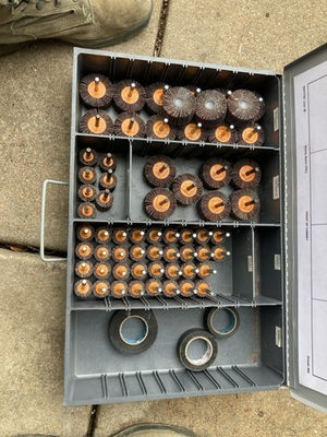 #ad #ad Walter Mounted Flap Wheel Bulk Lot 63 p60 80 1 4 Shank Industrial Abrasives $249.00