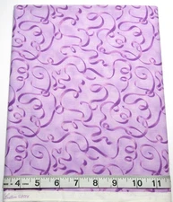 2006 Ribbon Of Life 1yd P&B Textiles Tonal Purple Cotton Quilt Sew Craft Fabric