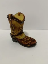 Western Worn Cowboy Boot 2002 by Home Interiors And Gifts Pen Or Pencil Holder